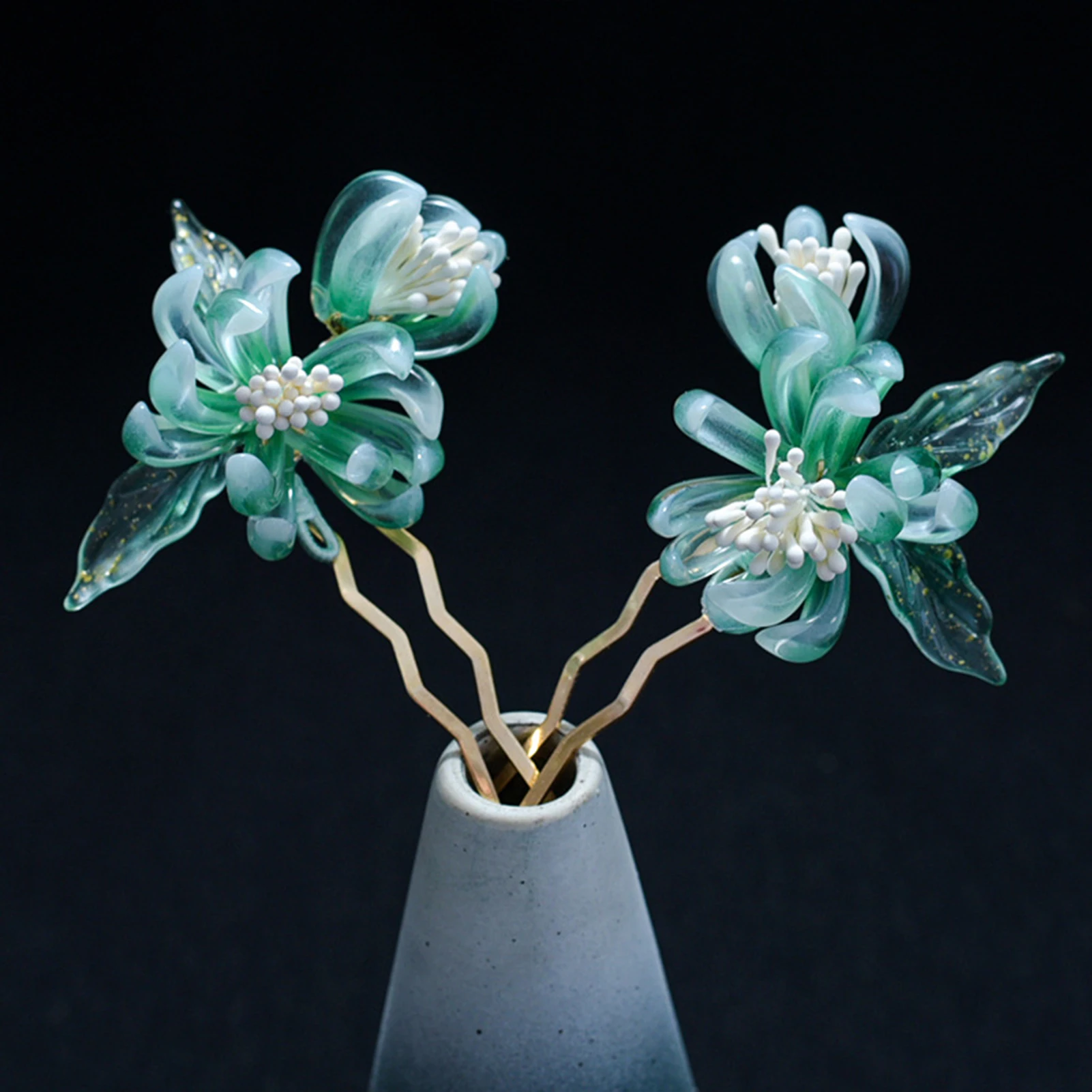 2 Stuks U-Vormige Haar Sticks Vorken Vintage Bloem Kwastje Haar Styling Maken Pins Chinese Hanfu Haar Accessorise Sieraden groothandel