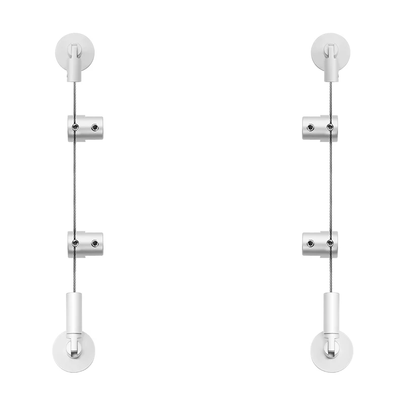 

Acrylic suspension kit, adjustable fixture with steel cable rope for hanging pictures/displays