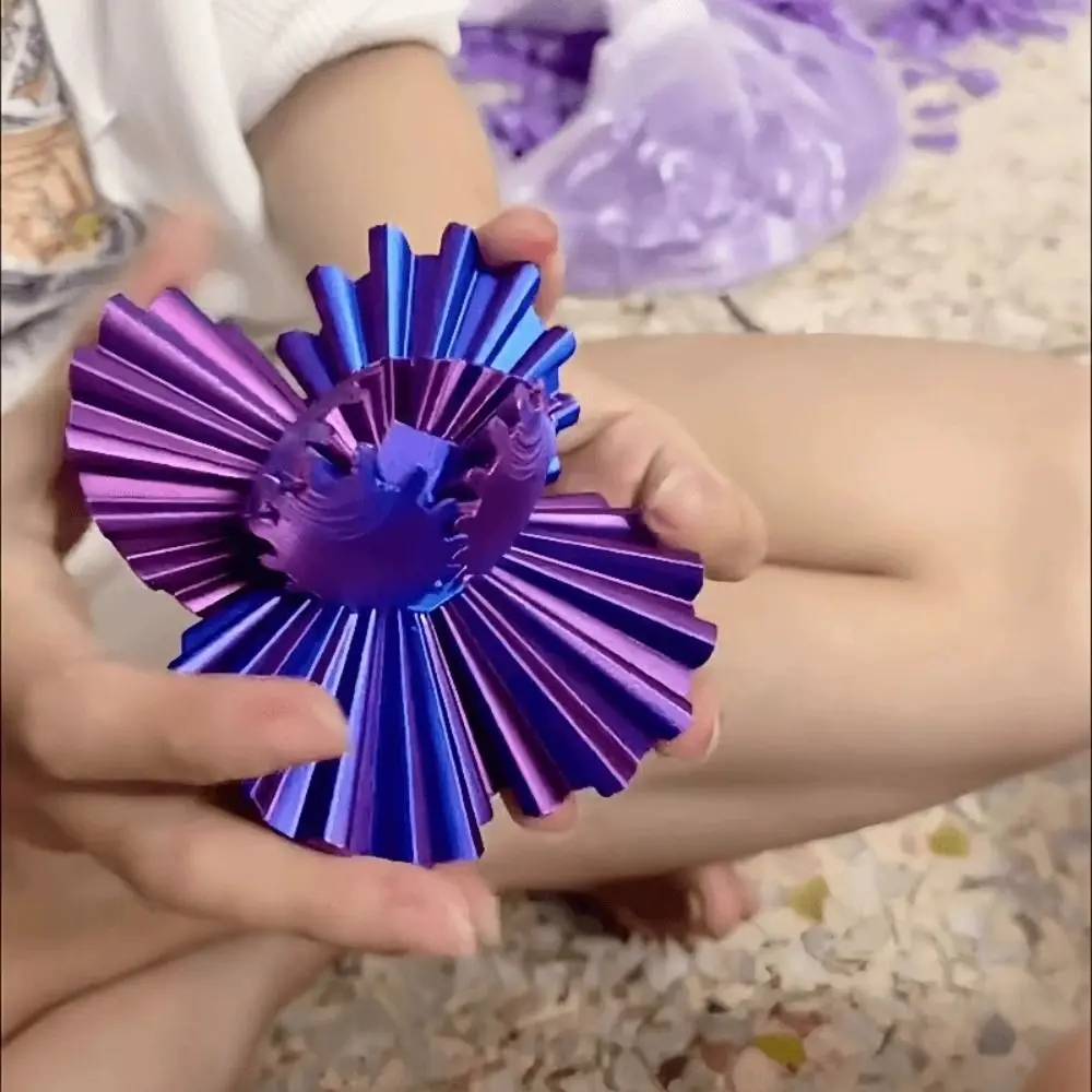 Привлекательный 3D шар-редуктор, сфера, легкий 3D-печатный мяч-редуктор, расслабляющий сенсорный деформационный вращающийся мяч для детей и взрослых
