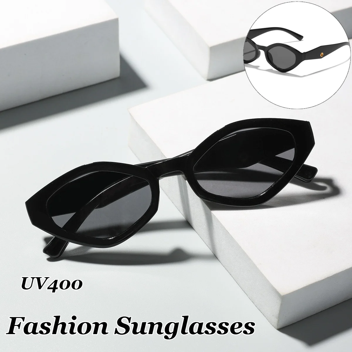 

Men Women Fashion Retro Cat Eye Sunglasses Luxury Brand Fashion Goggles Trendy Outdoor Driving Travel UV400 Sunglasses