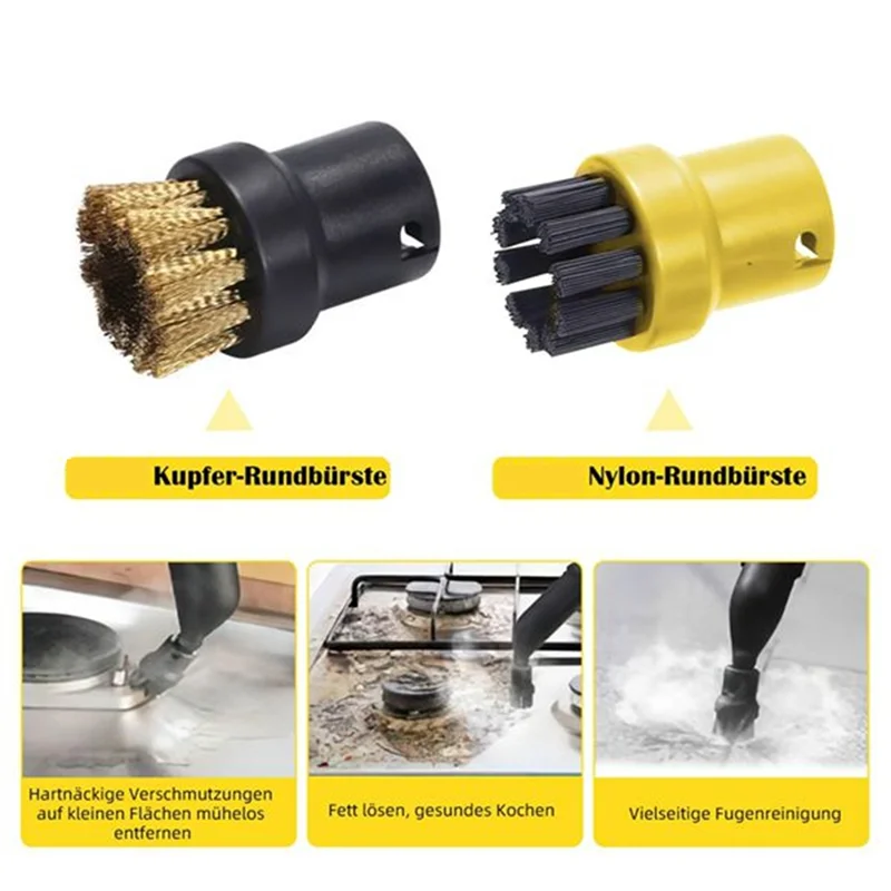 Promozione! Per Karcher SC1 SC2 SC3 SC5 SC5 Pulitore a vapore Ugello Parti di ricambio Include ugelli Spazzole e panni