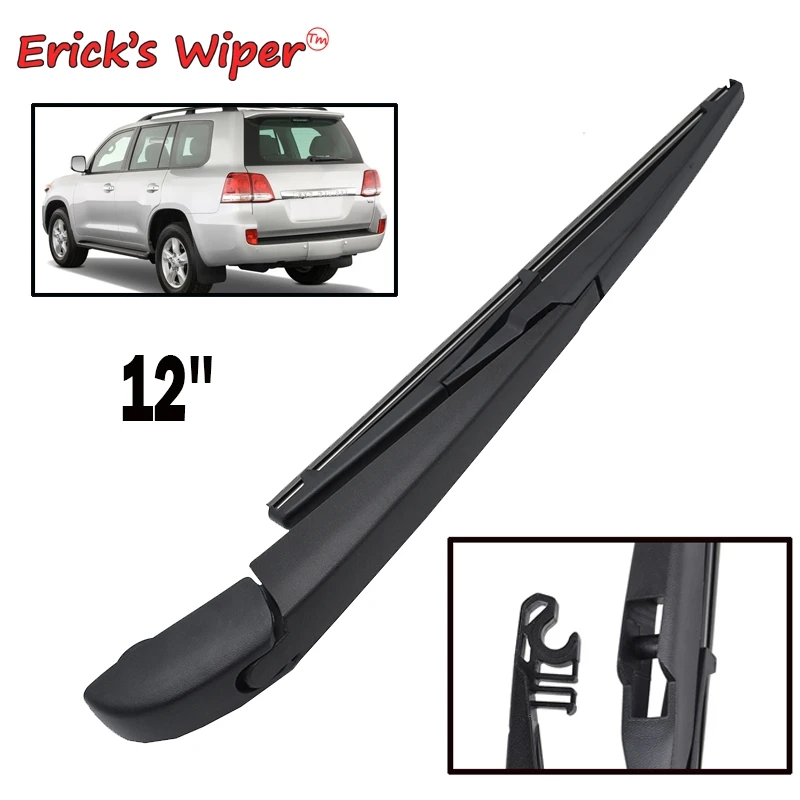 

Erick's Wiper 12" Rear Wiper Blade & Arm Set Kit For Toyota Land Cruiser J200 2007 - 2021 Windshield Windscreen Tailgate Window