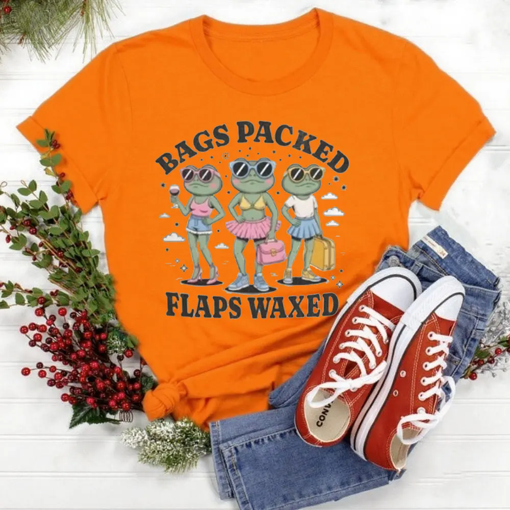 Bags Packed Flaps Waxed Shirt Inappropriate Shirts for Women Gifts for Girls Trip Funny Dirty Tshirt Funny Gag Gift Exchange