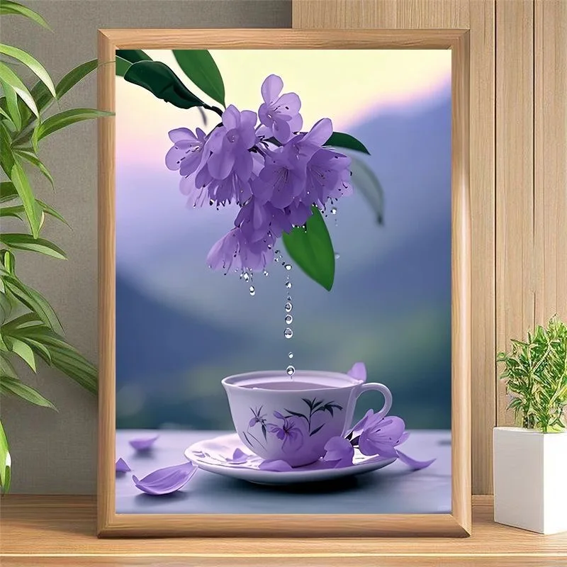 

A-0376 Modern abstract floral art.