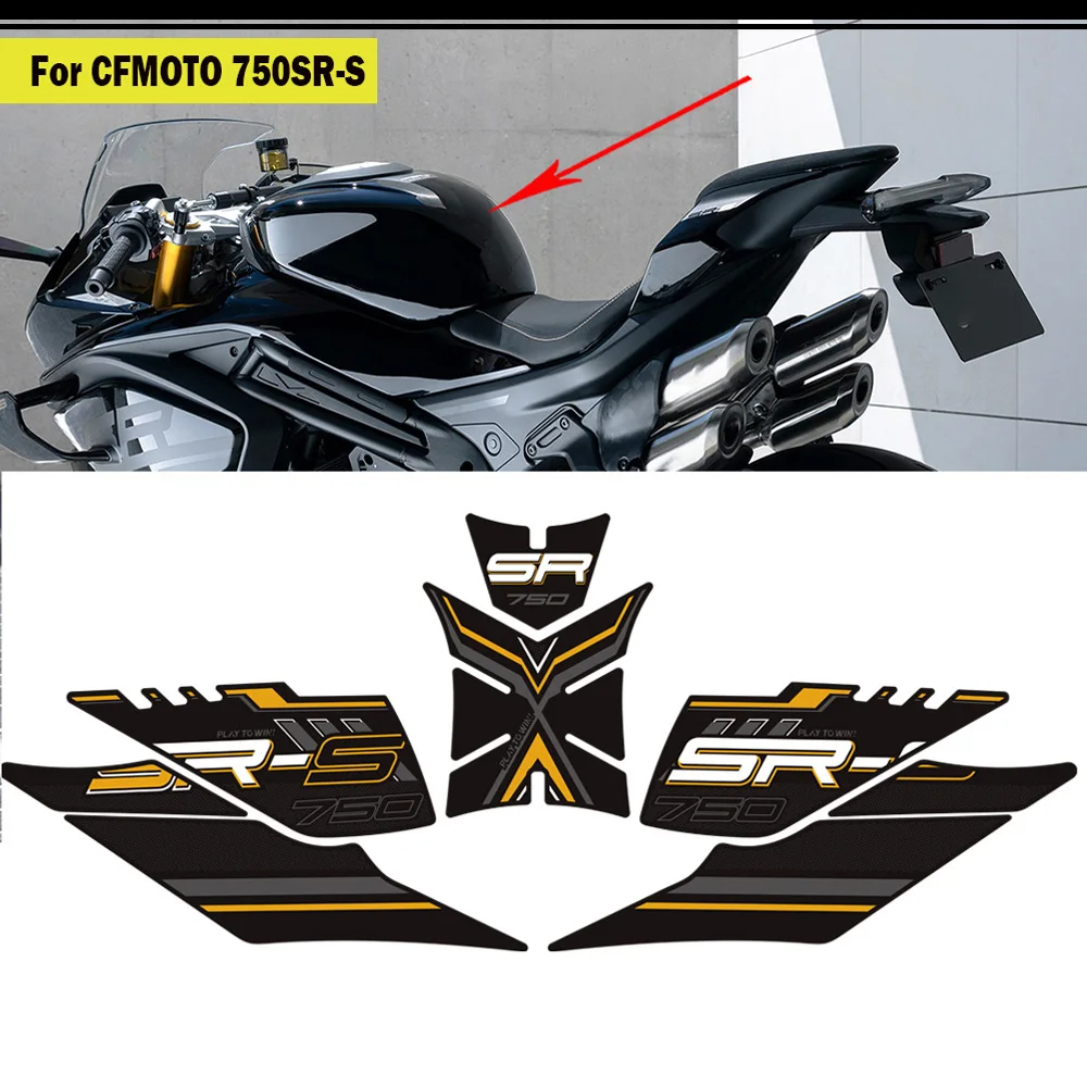 

Для CFmoto 750SR-S 750SRS 750 SRS SR 750SR S велосипедная накладка на бак, крышка бака, ручки, газовое топливо, наколенники, наклейки, протектор