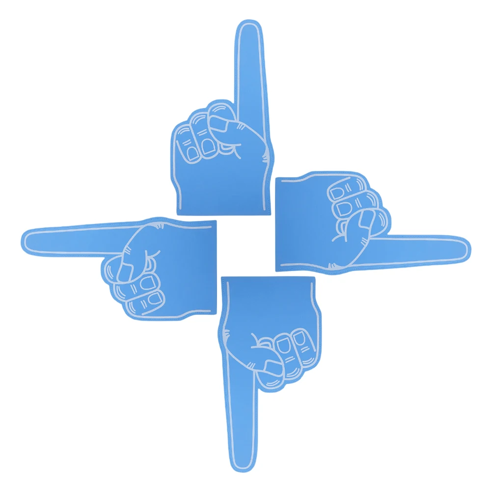 

4Pcs Durable Eva Cheer Hands Realistic Design for Sporting Events School Spirit Baseball Soccer Birthday Party Accessories