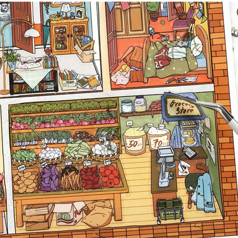 

Коллекция 3D-наклеек для миниатюрных пейзажей: ПЭТ-наклейки для поделок своими руками, 3D-стикеры для ландшафтов, съемные, водонепроницаемые, для создания миниатюрных сцен и коллажей