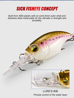 11g 47mm Black Minnow Trout Fishing Baits Hard Floating Wobbler For Pike Crankbait Jerkbait Artificial Bass Trout Fishing Lure