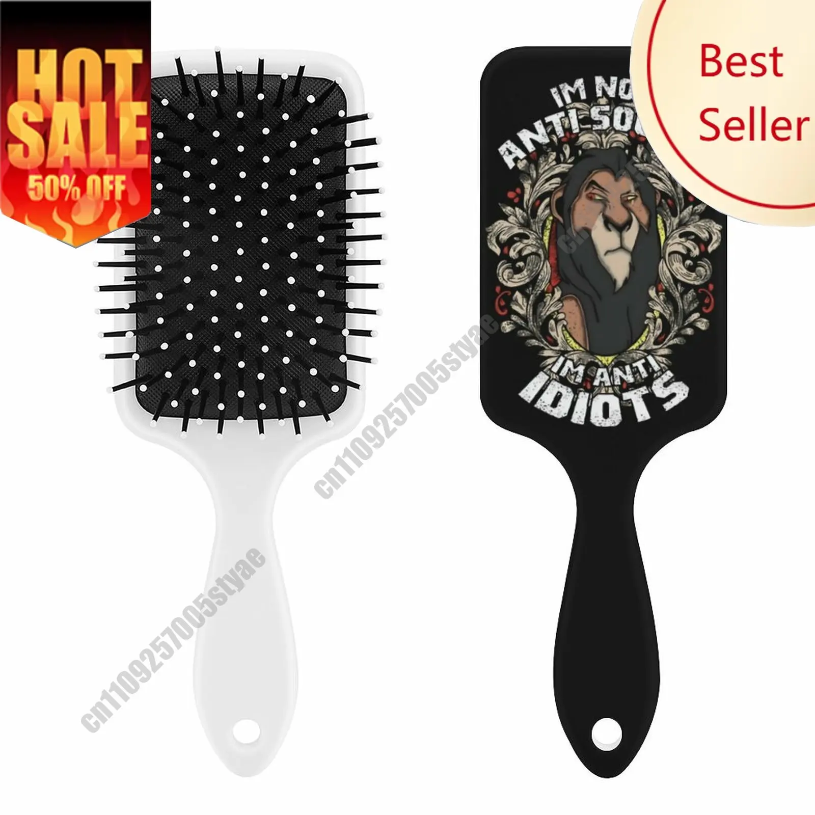 

Scar Air Cushion Comb Disney Custom Designed Hairbrush Personalized Scalp Massage Comb Featuring Your Photos Logos Gift Holidays