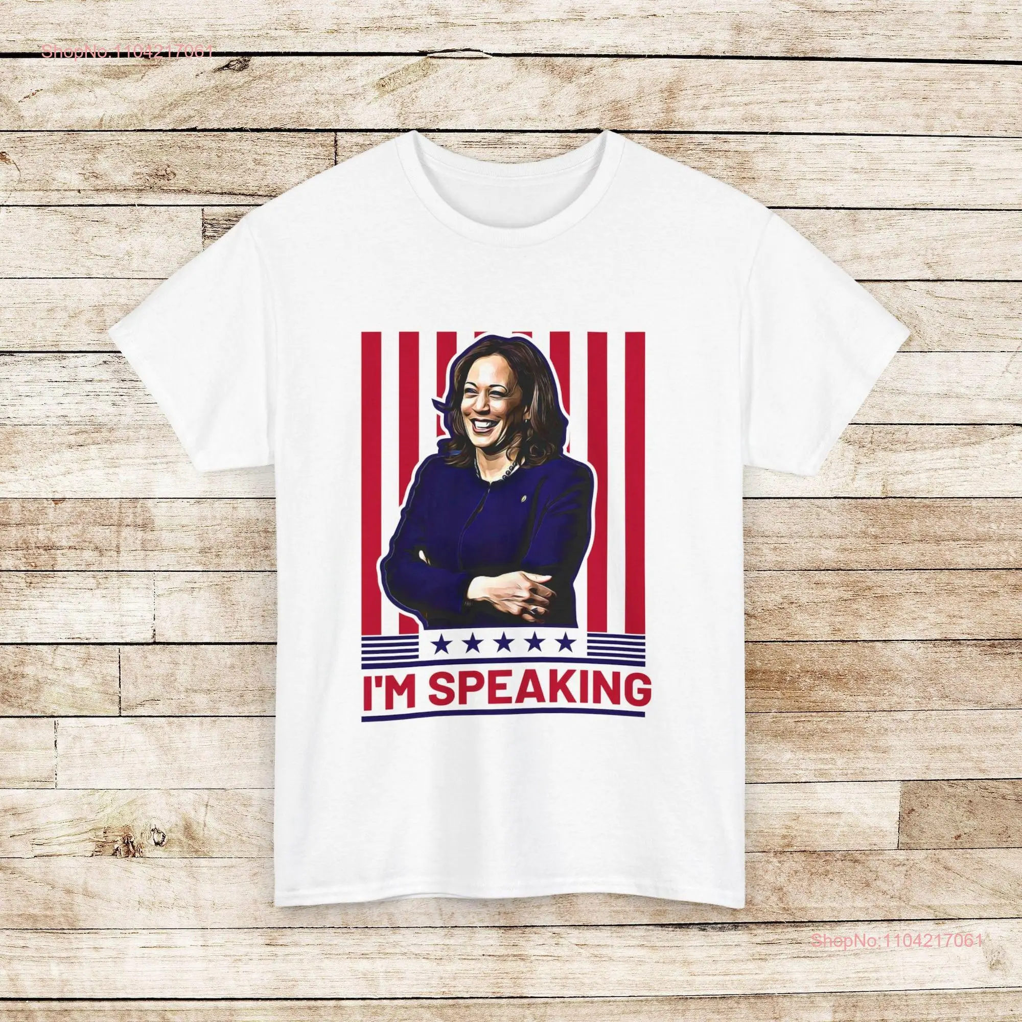 Футболка Kamala Harris 24 For The People President 2024, Madam I am Speaking с длинными или короткими рукавами