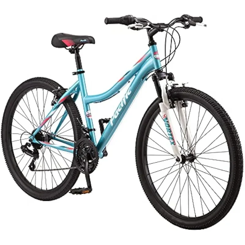 

Cavern Youth/Adult Mountain Bike, 7 and 21 Speed Twist Shifter Options, 12-17.5-Inch Steel Frame, Multiple Colors