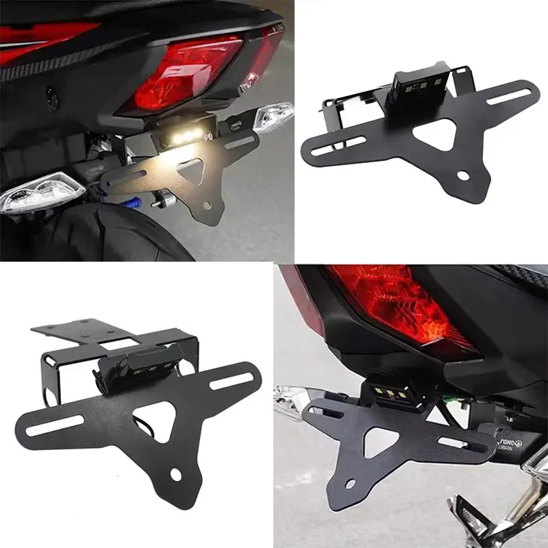 

For Honda Hornet CB750 CB 750 2023 Motorcycle License Plate Holder Turn Signal Lights Tail Tidy Fender Eliminator With LED