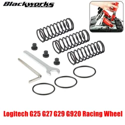 Brake Pedal Spring Kit Clutch Accelerator Spring Accessories Fit for Logitech G25 G27 G29 G920 Racing Wheel HB-1034-BK