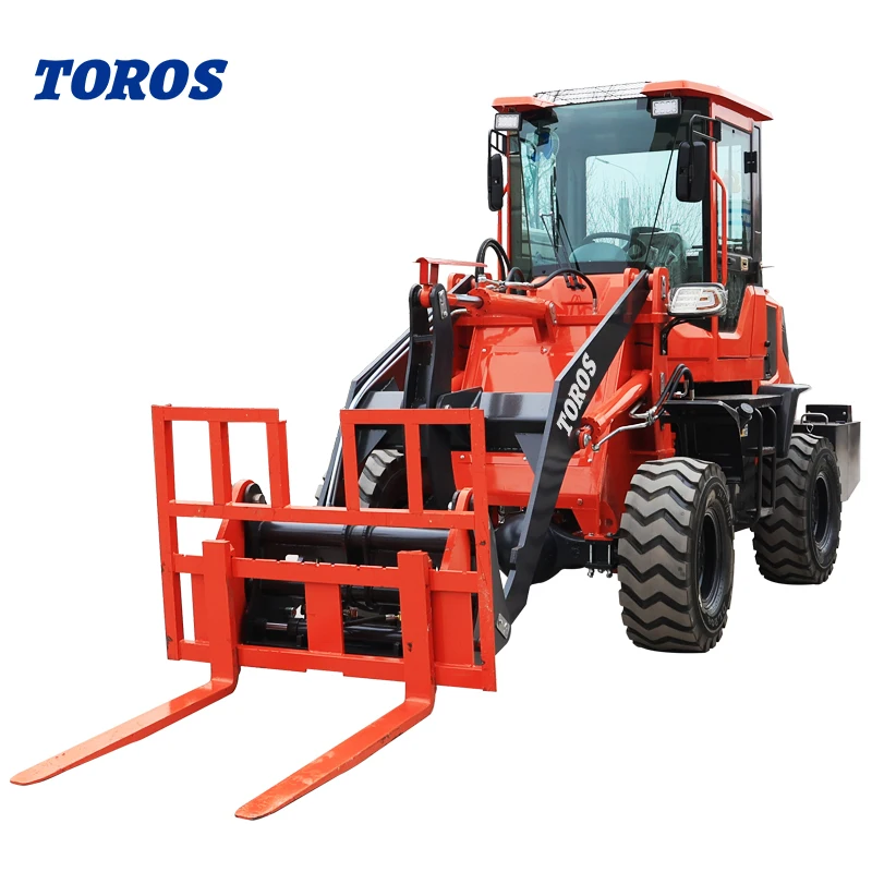 Articulated Mini Wheel Loader For Sale  China Small Wheel Loader With Euro Quick Coupler Front