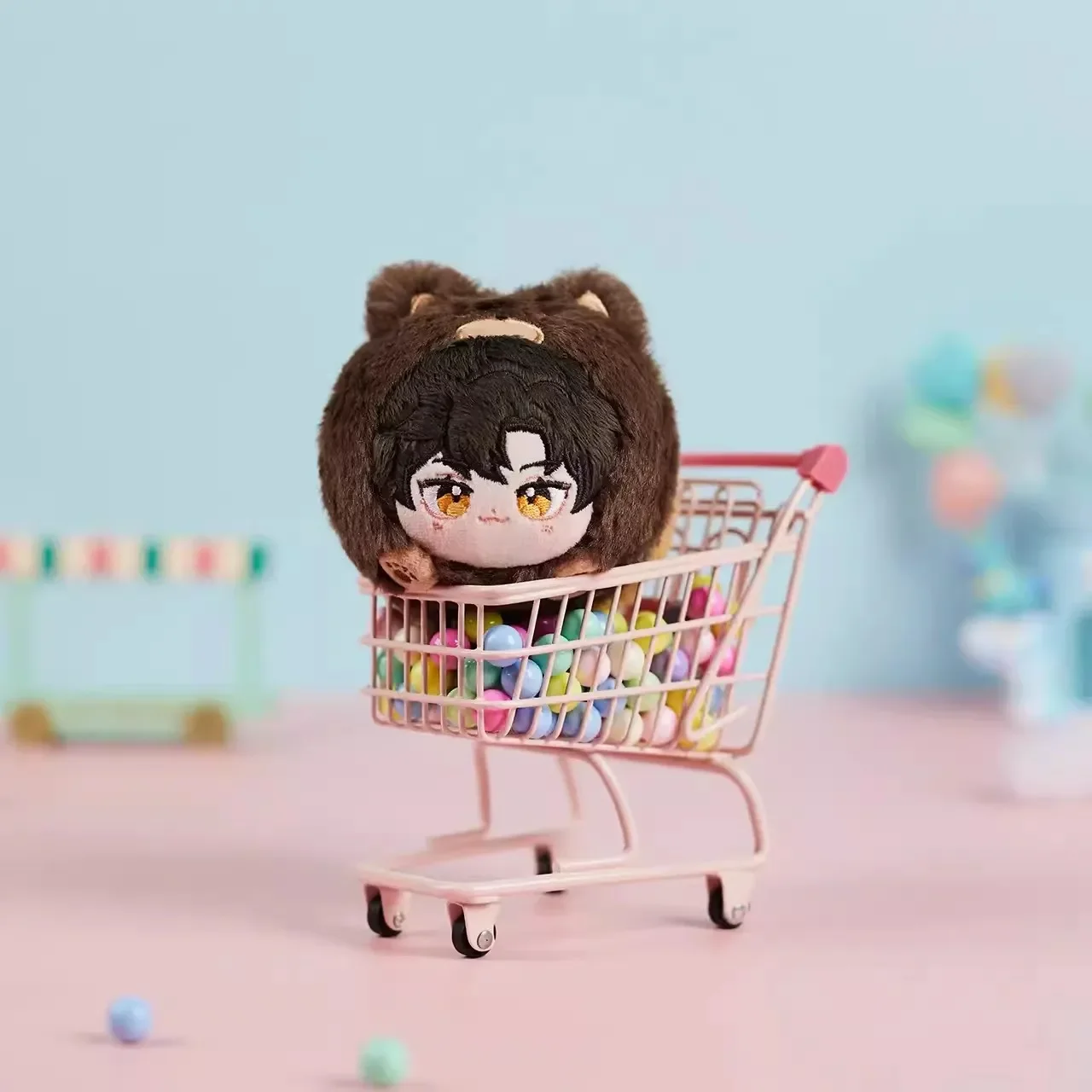 Anime LINK CLICK Shiguang Daili Ren Lu Guang Cheng Xiaoshi Qiao Ling Puppe Plüsch-Schlüsselanhänger Spielzeug Plüschtier Cosplay Kinder Geschenk süß