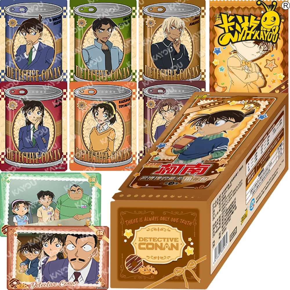 

KAYOU Genuine Detective Conan Collection Cards Japanese Anime Classic Character Design UR QR SSR Cards Boys Girls Xmas Toy Gifts