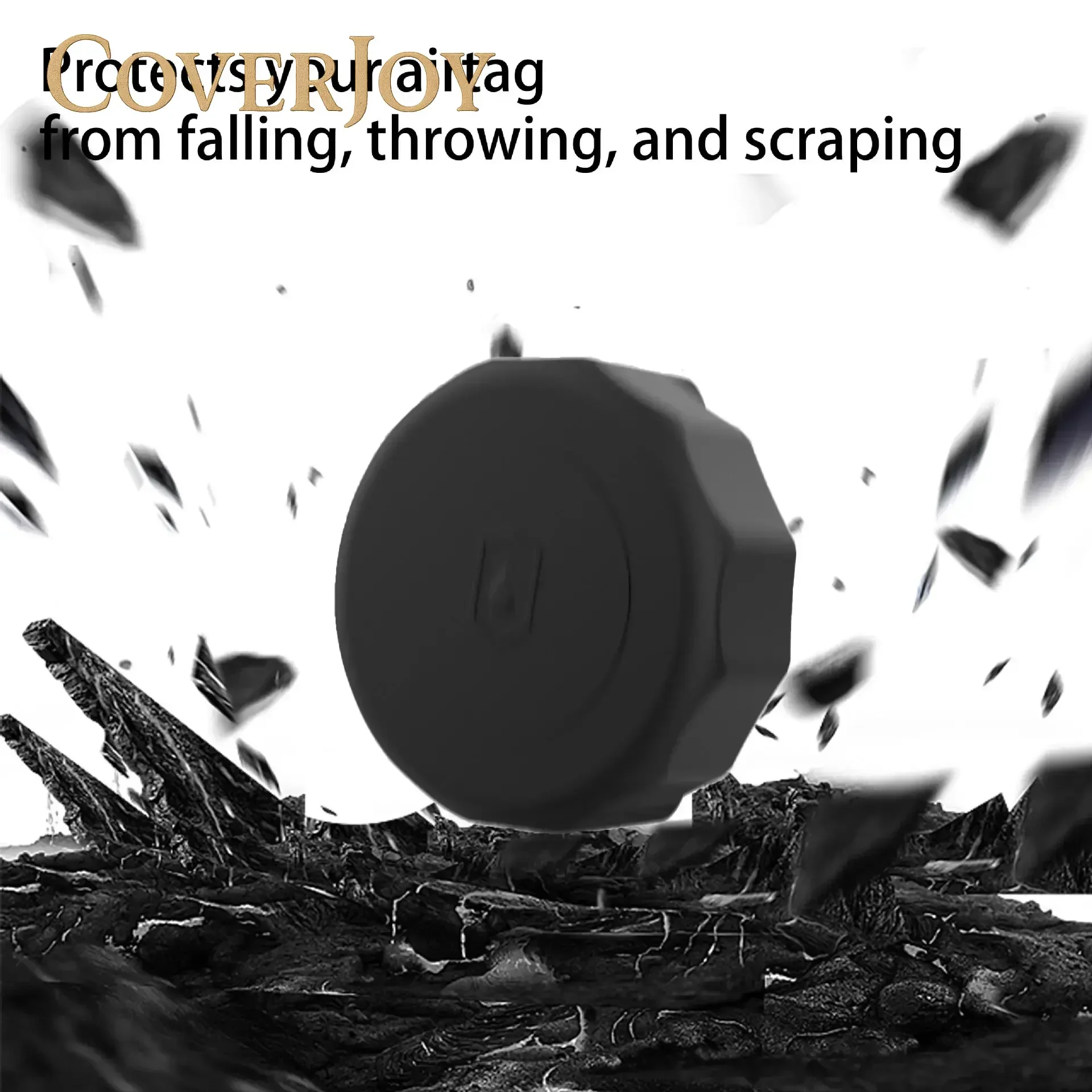 CJ ل Airtag غطاء مقاوم للماء حقيبة اليد أطواق الكلاب مكافحة خسر حامل ل علامة الهواء تعقب الملحقات سيليكون واقية ، #5