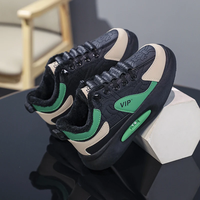 Scarpe sportive in velluto per bambini scarpe Casual traspiranti A/Gan scarpe in cotone con suola spessa scarpe da uomo e da donna scarpe da ginnastica di taglia media