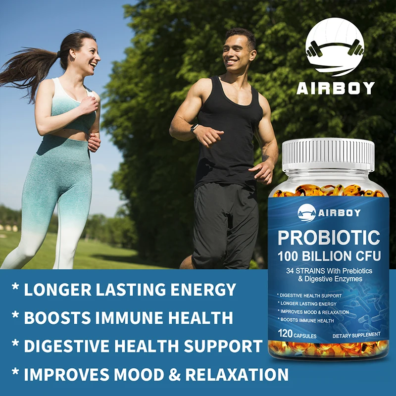 Probiotics 100 Billion CFU - Supports Healthy Digestion and The Immune System, Reduces Bloating and Acidity