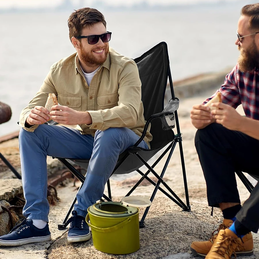 كرسي تخييم كرسي بذراعين قابل للطي كراسي قابلة للطي قابلة للطي لصيد الأسماك على الشاطئ ملحقات طويلة محمولة في الهواء الطلق سطح السفينة السياحية #6