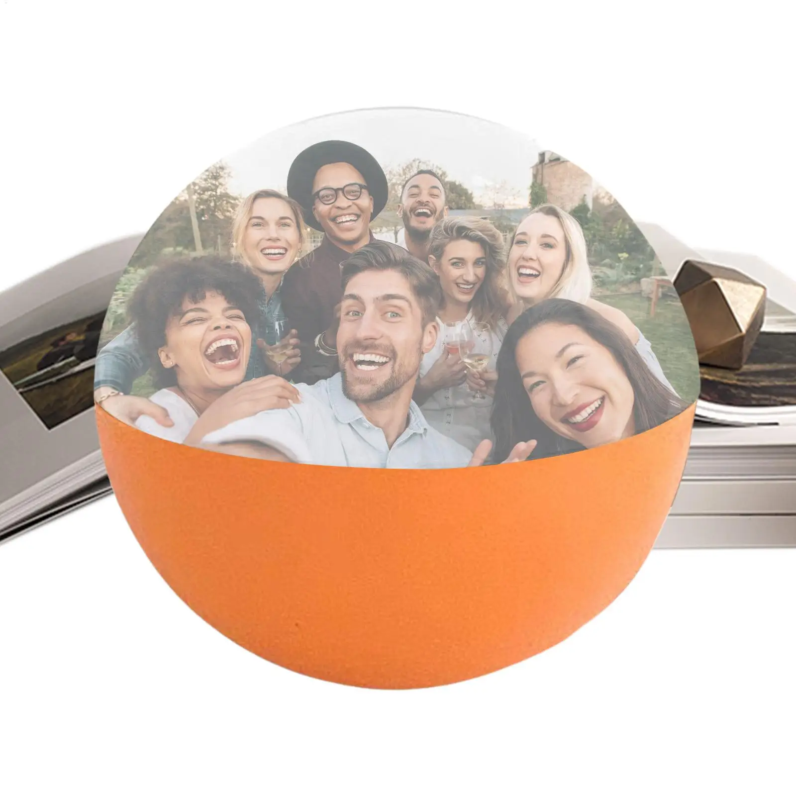 

7 см видеоплеер с хрустальным шаром и Bluetooth-светом, светодиодный светильник, загрузка видео, фото, сфера, подарок на память на день рождения, свадьбу, Рождество