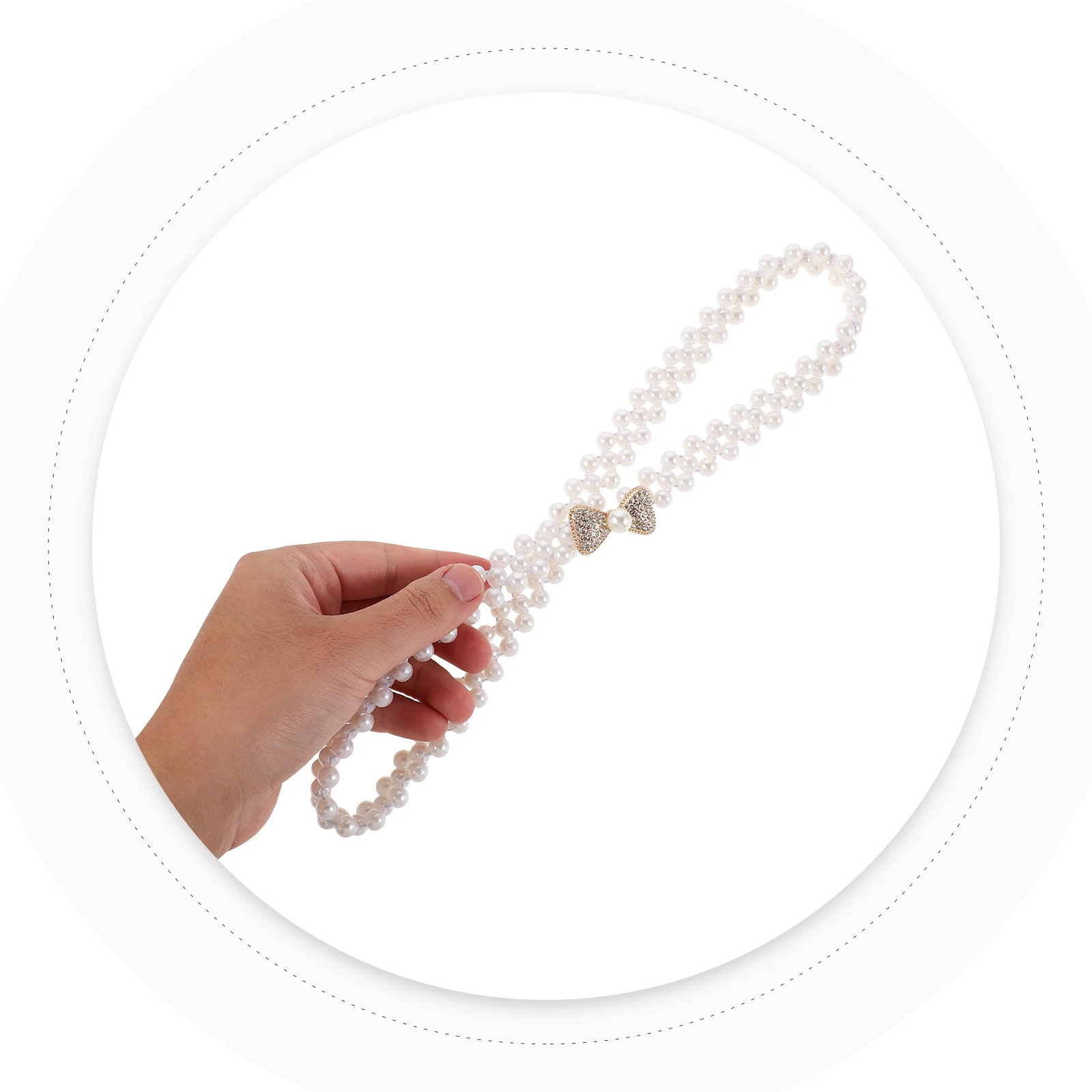 

3Pcs Pearl Waist Chains Elegant Body Jewelry Adjustable Belts for Women Handbag Belly Chain Skirts Pants Decoration