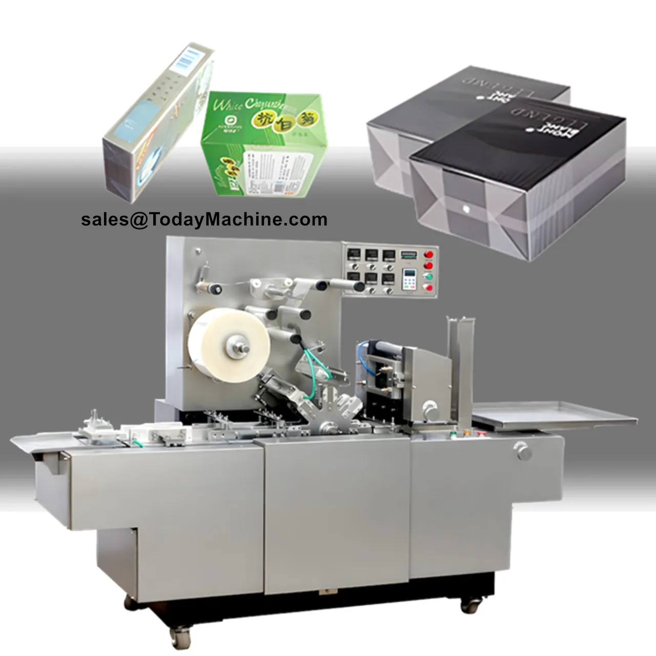 Candy Box Packaging Paper Boxes Transparent Film Wrapping Machine