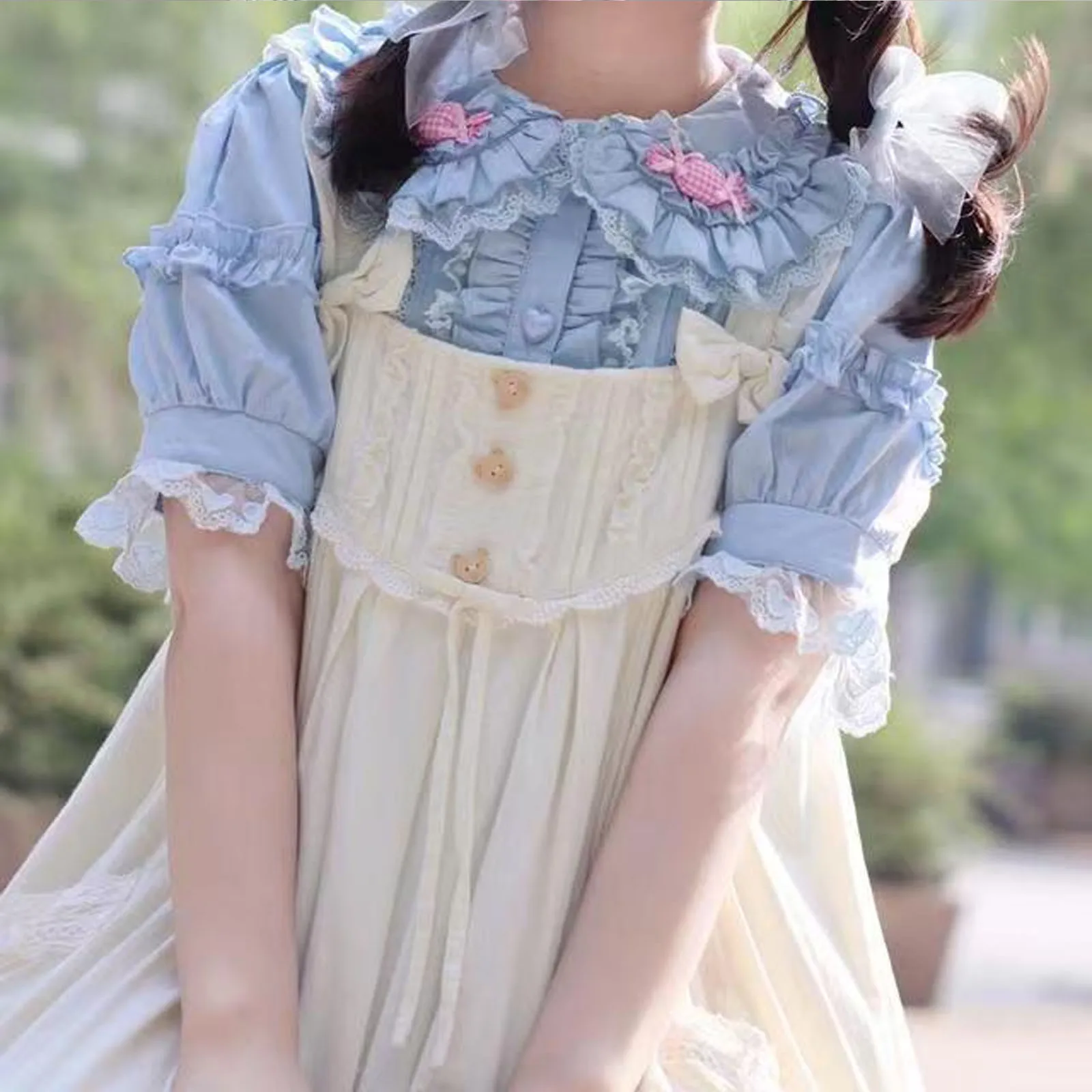 Short sleeved blue1