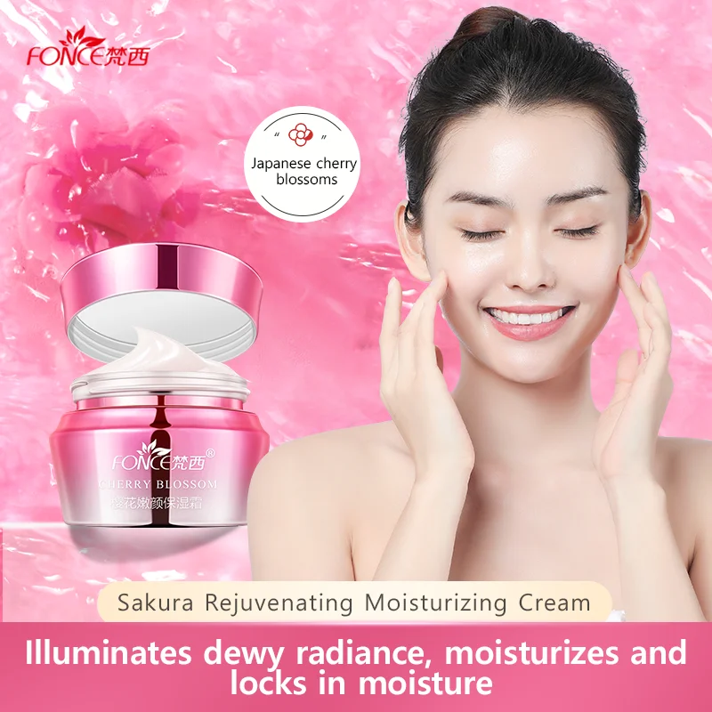 FONCE Cherry Blossom Moisturizing Cream,long-lasting moisturizing repair nourishing moisturizing cream,beauty mask skin care 50g