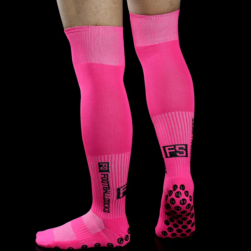 Neue lange FS-Fußballsocken für Herren und Damen, Sport, rund, Silikon, rutschfester Griff, Fußballsocken – Detail 10