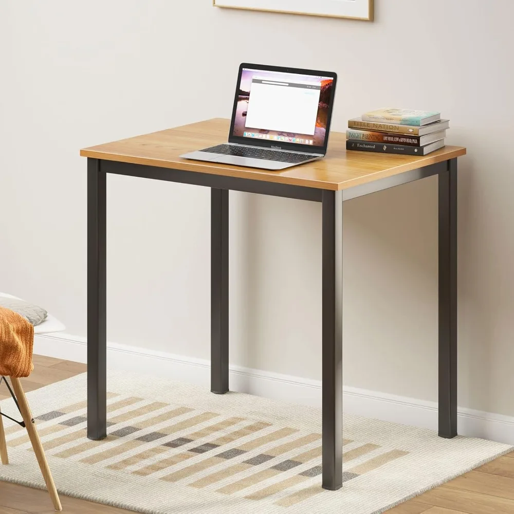 

31.5 inches Modern Computer Desk, Wooden Home Office Desk, Small Writing Desk Study Table, Sturdy Workstation, Easy Assemble, T