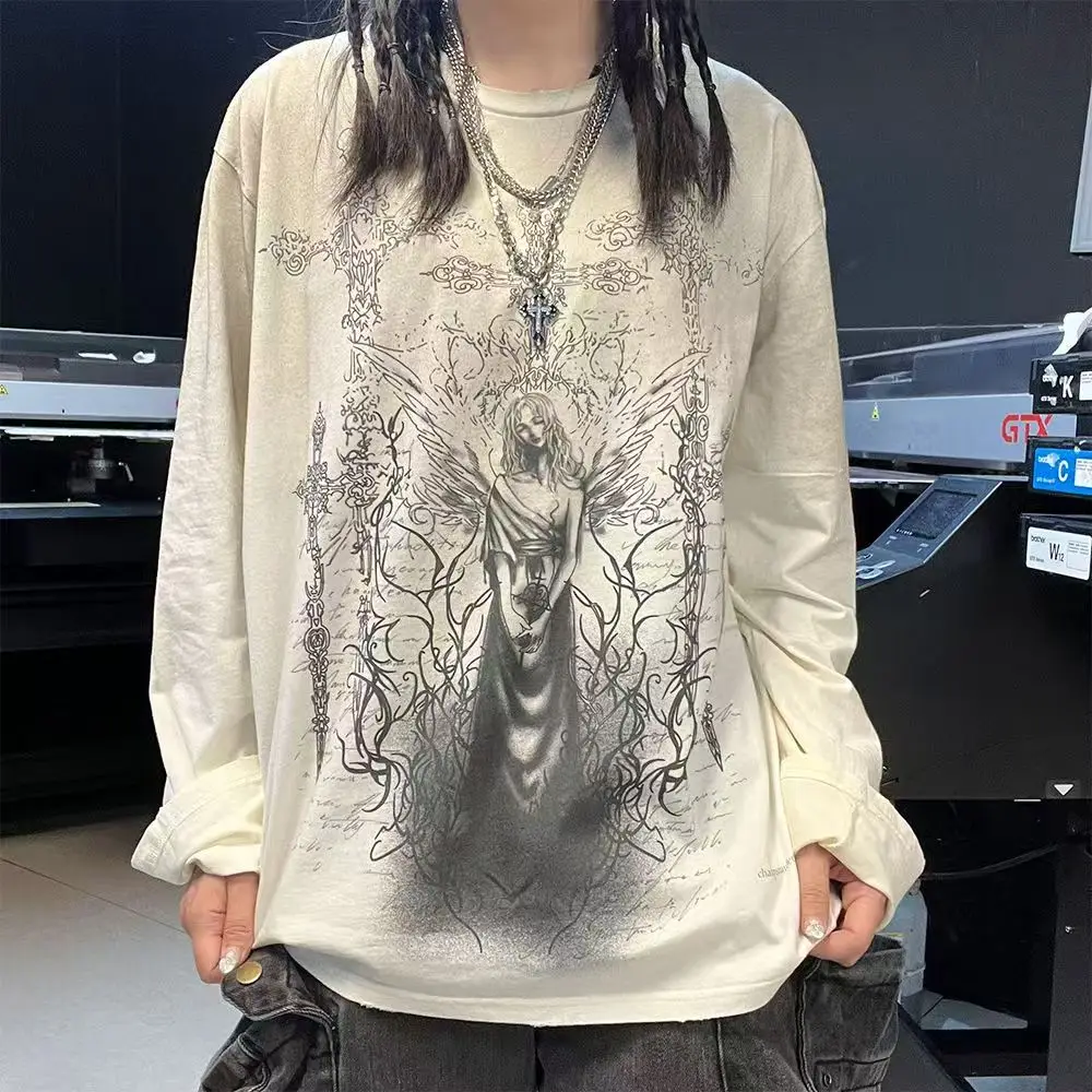 

Y2k модная уличная одежда с винтажным графическим принтом, повседневные мужские топы в стиле хип-хоп, футболка в стиле ретро, роскошная винтажная хлопковая футболка для мужчин