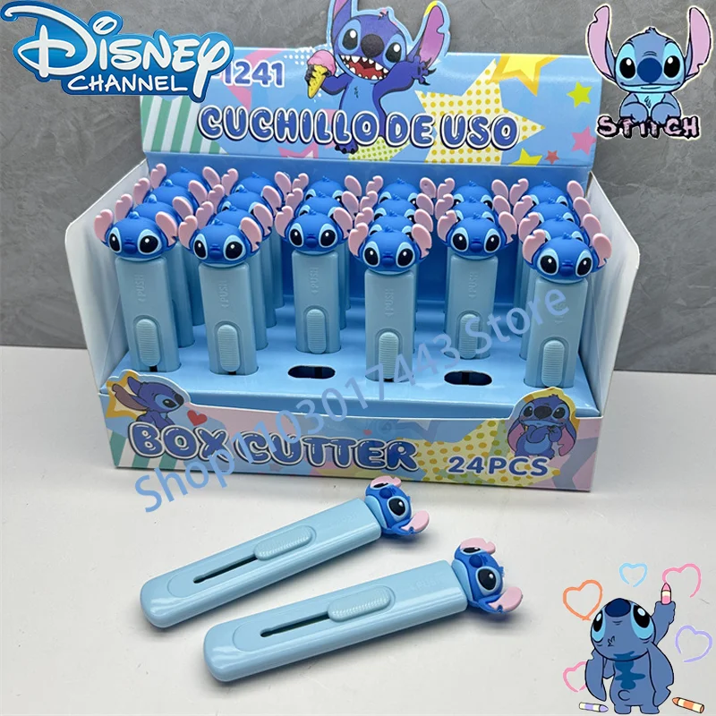 Disney Stitch Utility Knife Cutter Paper Cutting Express Unpacking Knifes Wholesale School Supplies Art Tool Kits Utility Knife