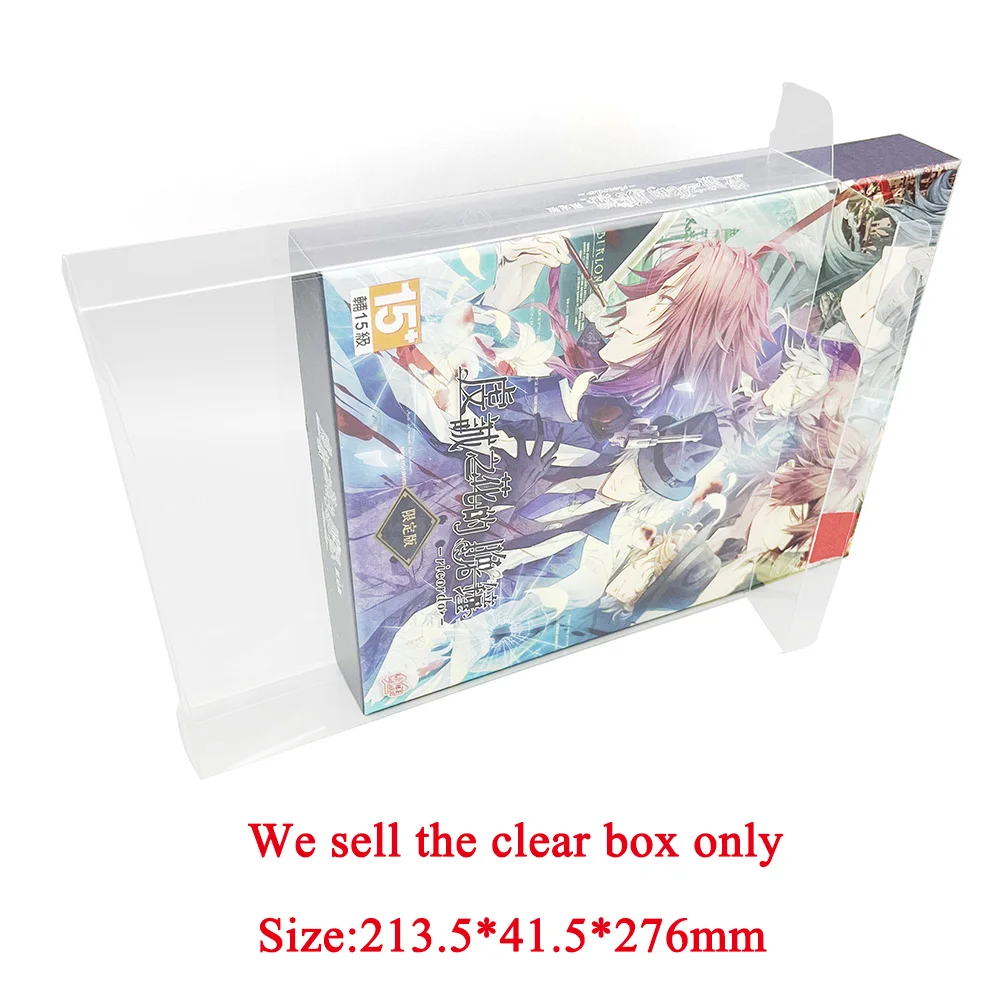 Clear Transparent Box For SWITCH NS Otome Game Hong Kong Version Limited Collection Display Storage Cover Case PET Protector