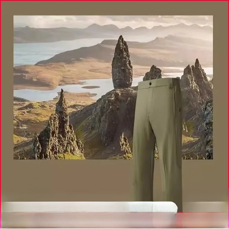 

Водостойкие мягкие походные брюки на фей-подкладке, повседневные брюки для улицы, мужские прямые брюки, ветрозащитные модные городские брюки