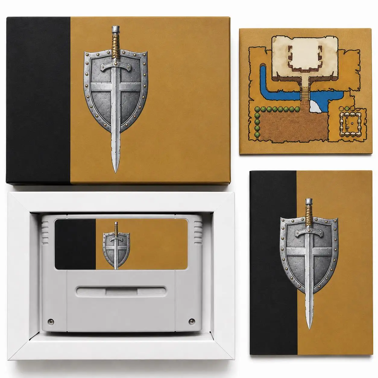 A Linked to Past - Tarjeta de juego retro RPG de acción de 16 bits, edición de coleccionista francesa con caja, manual, mapa y cartucho de guardado FRAM