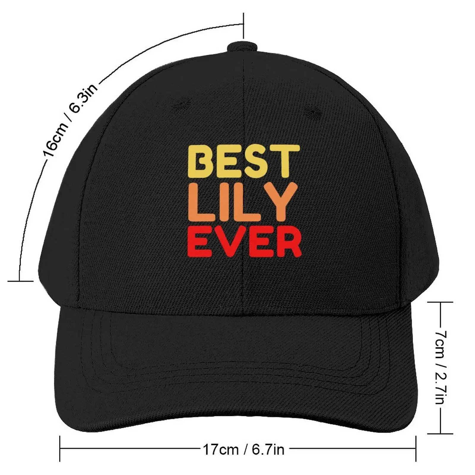 Best Lily Ever Baseball Cap summer hat birthday derby hat Golf Wear Men's Women's