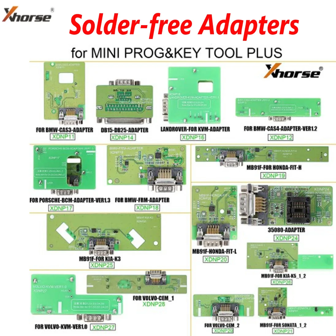 Xhorse Unsoldering Adapter for VVDI KEY TOOL PLUS MINI PROG FRM DB15-DB25 D80/35080 CAS3 CAS4 KVM CEM-1 CEM-2 IMMO Dashboard