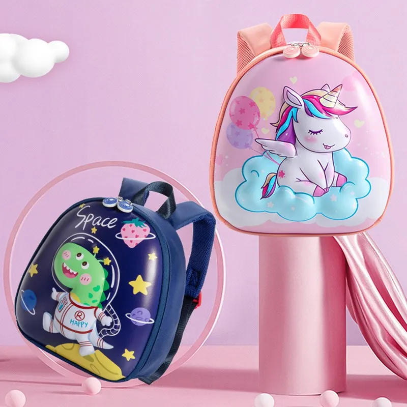 Kindergarten Children School Bags 2-4-6 Years Old Cartoon Unicorn School Backpack Boys Cute Dinosaur Kawaii Bag Mochila Infantil