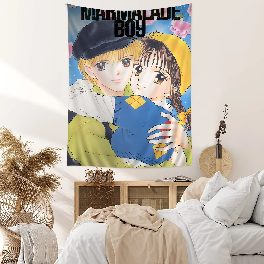 Anime Marmalade Boy Classic Vintage Tapestry Art Printing Art Science Fiction Room Home Decor Home Decor