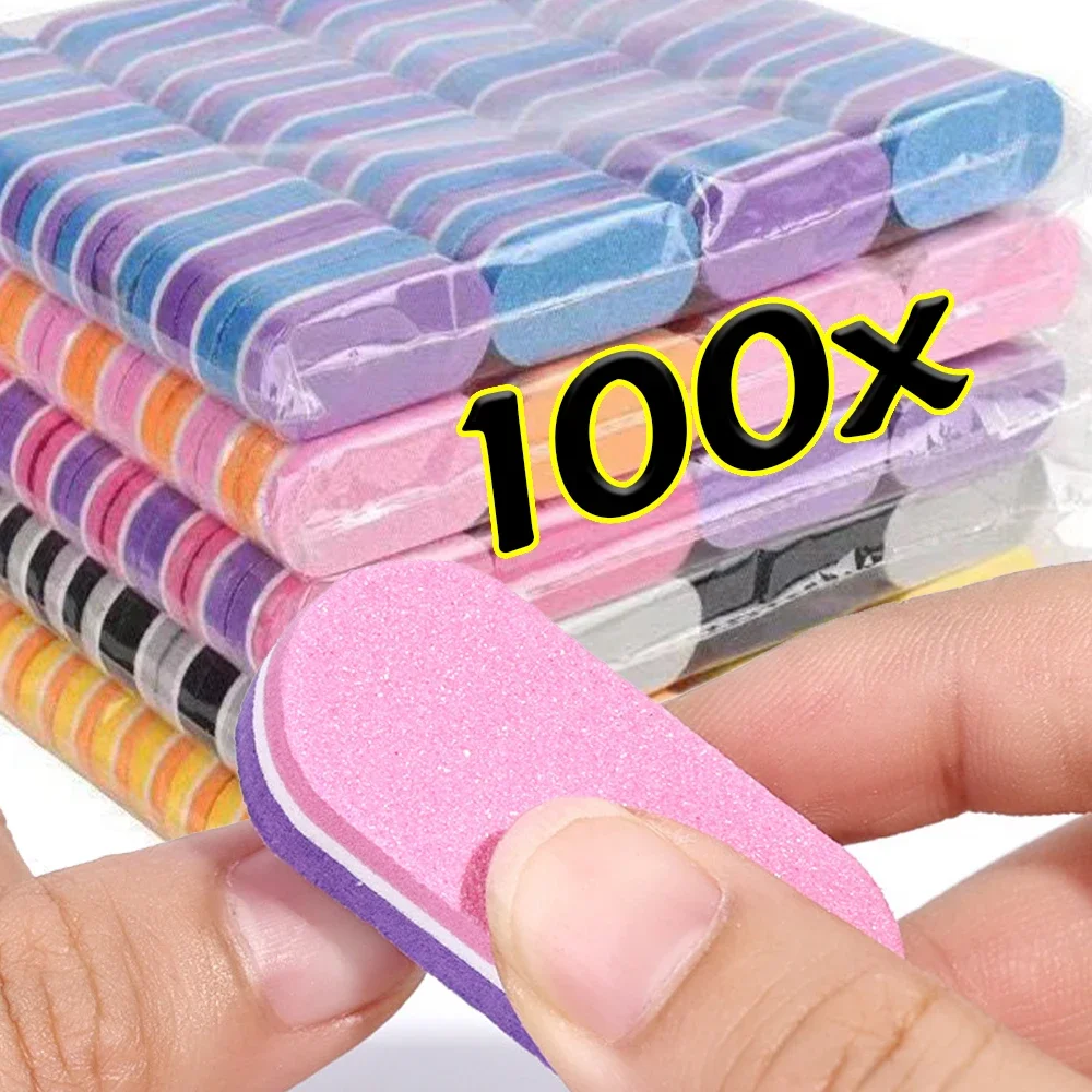 20-100psc Mini Buffing Sanding Files Block Pedicure Care Nail Art Buffer Polish Manicure Pedicure Nail File Tools Nail Charm New