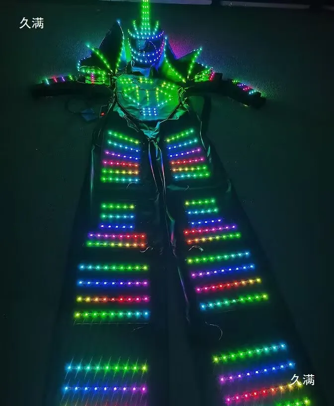 Zancos de Robot LED con control remoto Digital, disfraz de andador puesta en escena, club nocturno, DJ, disfraz de halloween para mujer