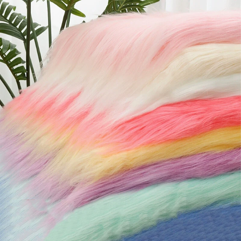 

25x45cm Long Hair Faux Fur Fabric For DIY Animal Suit Doll Hair Beard Craft Toy Patchwork Garment Sewing Accessories