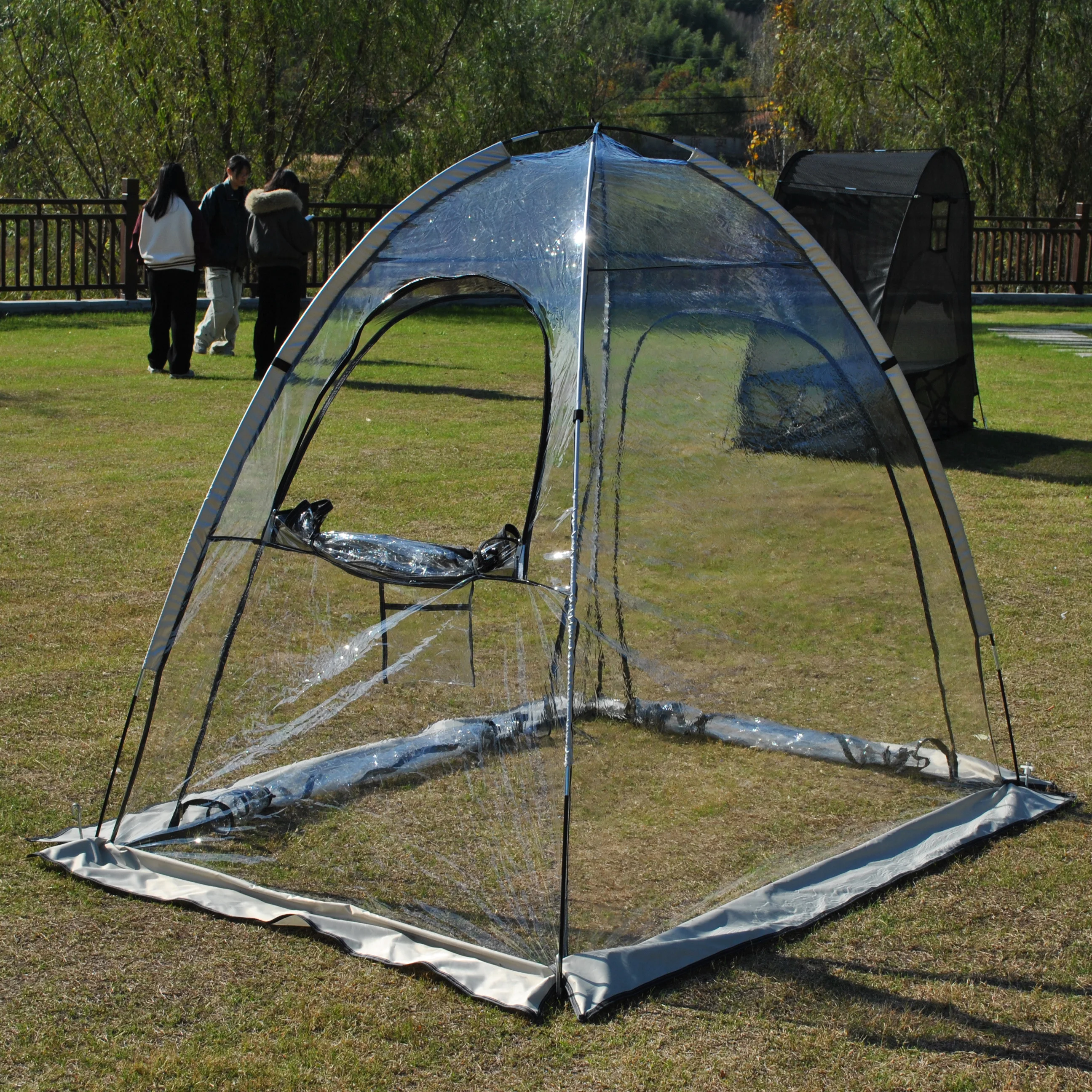 2-Person Clear Sports Pod Tent 4