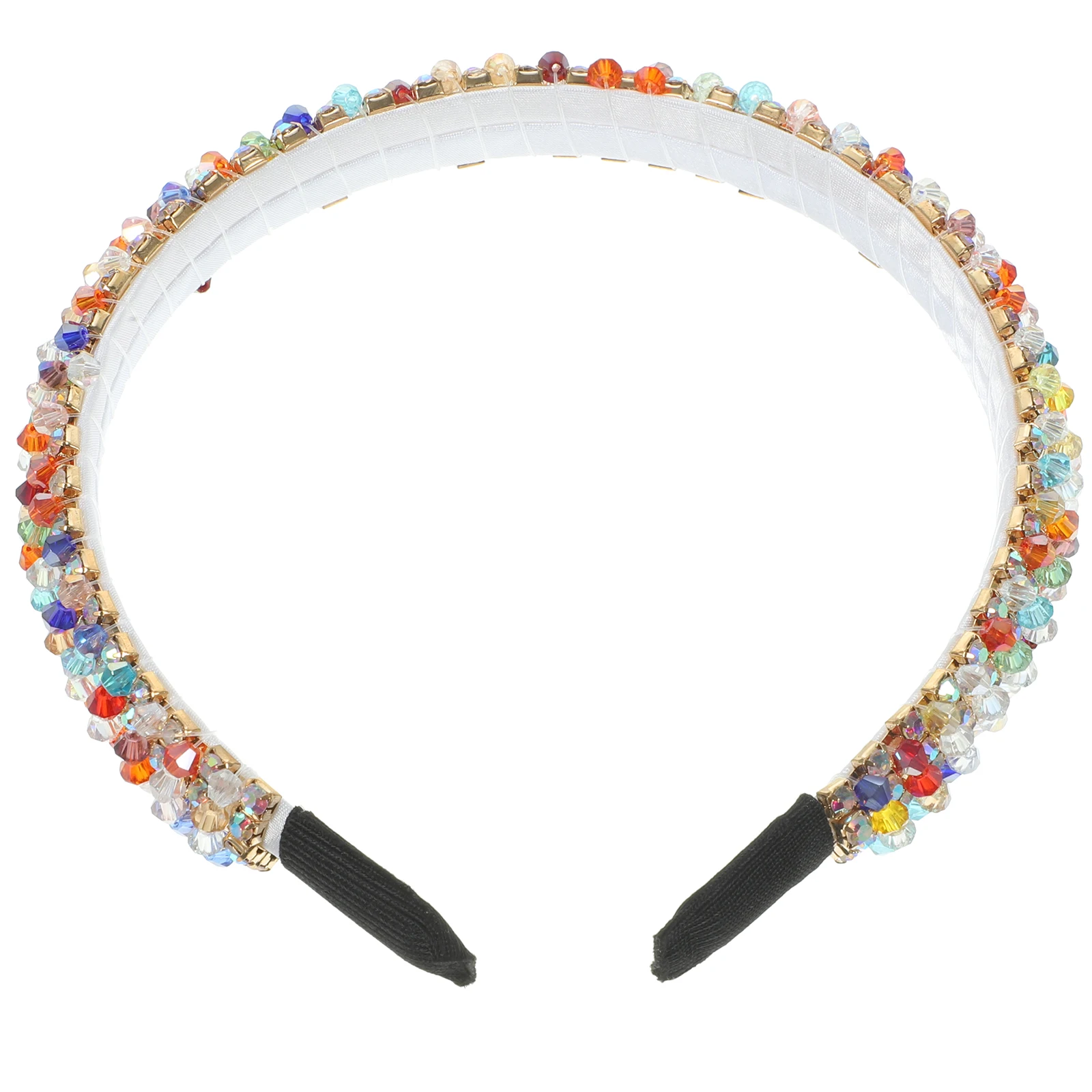 

Rhinestone Headband for Women Hair Gems Fashion Jeweled Wide Padded Comfortable Hairband Girls Teens Party Wedding