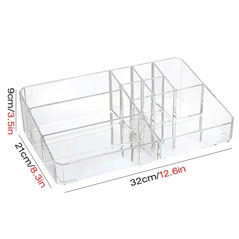 Makeup Organizer Office Organizer Box Cosmetic Plastic Storage Box Desk Bathroom Cosmetic Storage Case