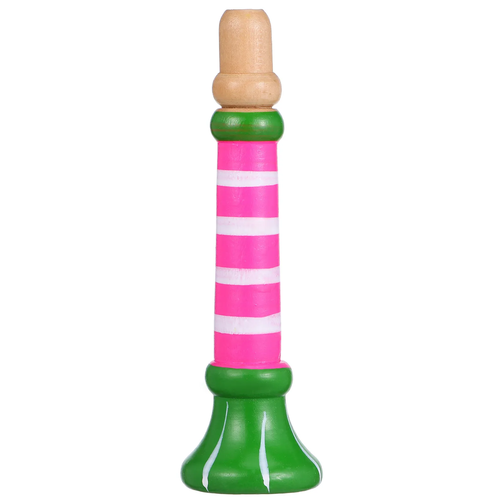 Colorful Wooden Flute Horn Mini Whistle Blowing Horn Trumpet Music Gift Lightweight Portable