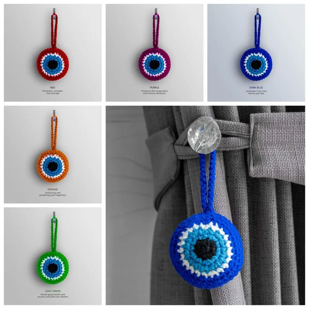 اكسسوارات السيارات محظوظ العين المفاتيح ألوان مختلفة يد فاطمة محظوظ العين قلادة العين الزرقاء تركيا سيارة معلقة سحر مفتاح حبل #5