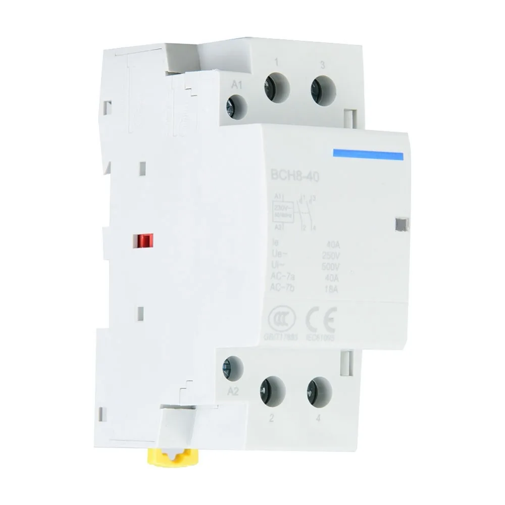 

Low Power Consumption 2P 40A AC Contactor 24V/230V 1NO 1NC Household AC Contactor 50/60HZ 1NO1NC AC Contactor Household