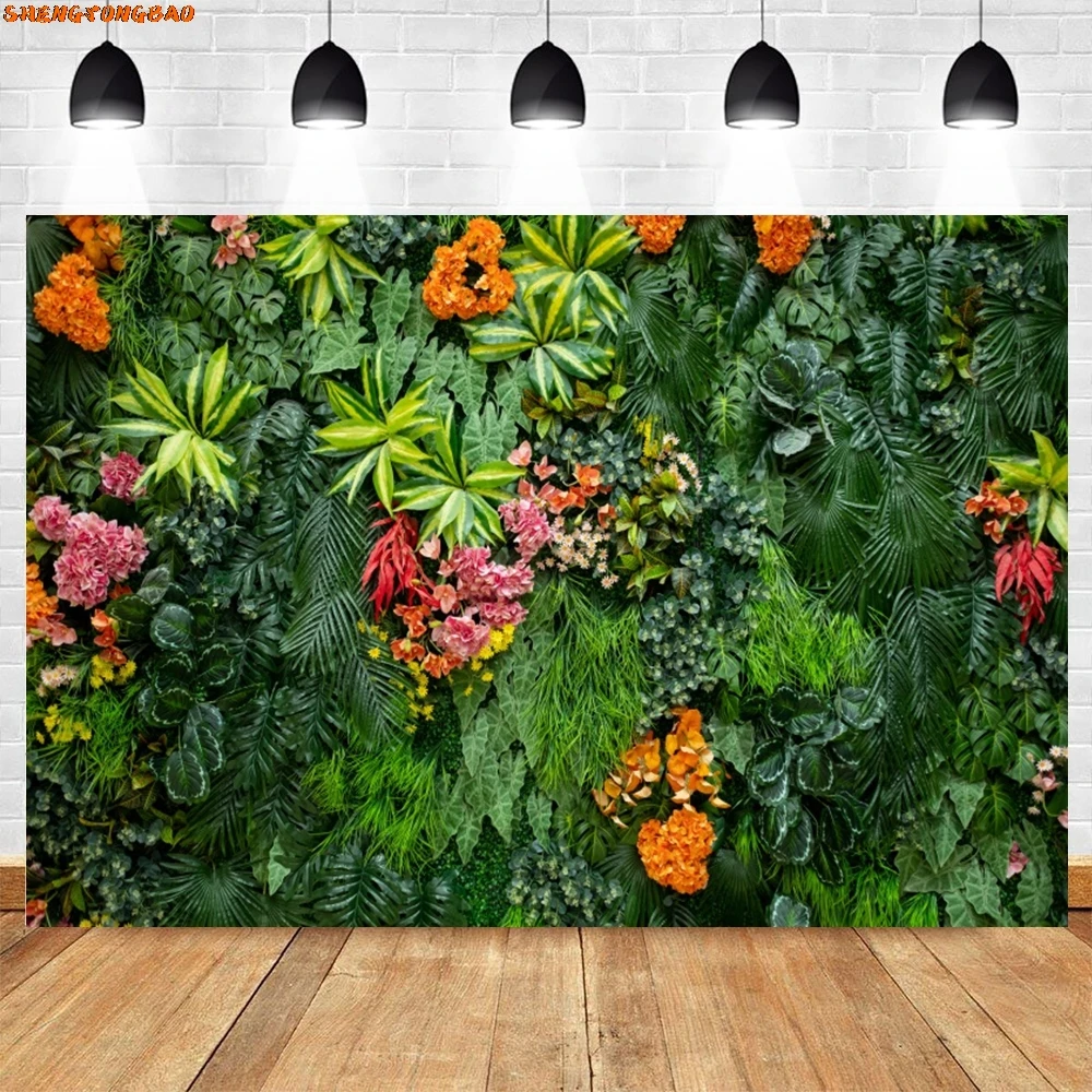 Летний тропический зеленый лист трава фон для фотосъемки сафари в джунглях Декор для дня рождения детский душ дикий фото фон